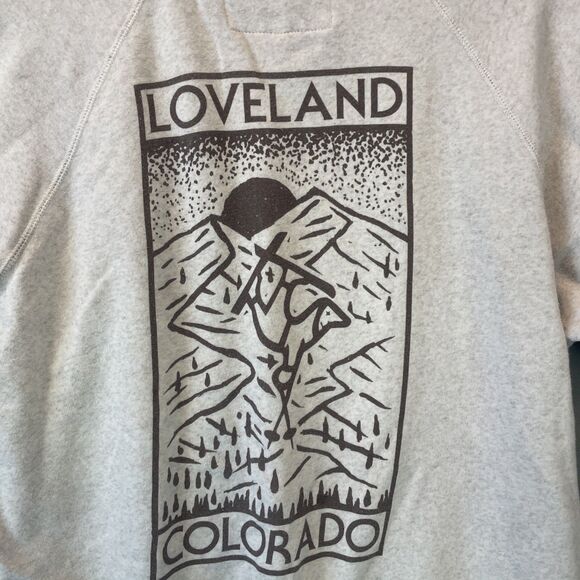 Loveland Colorado Techstyles Crew Neck Sweater Sweatshirt Grey L - Picture 6 of 8